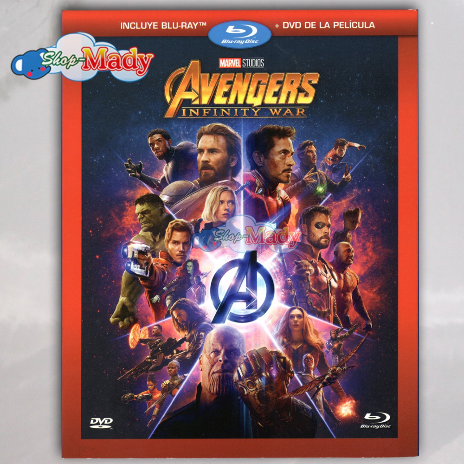 Marvel Studios: Avengers Infinity War Blu-Ray + DVD -