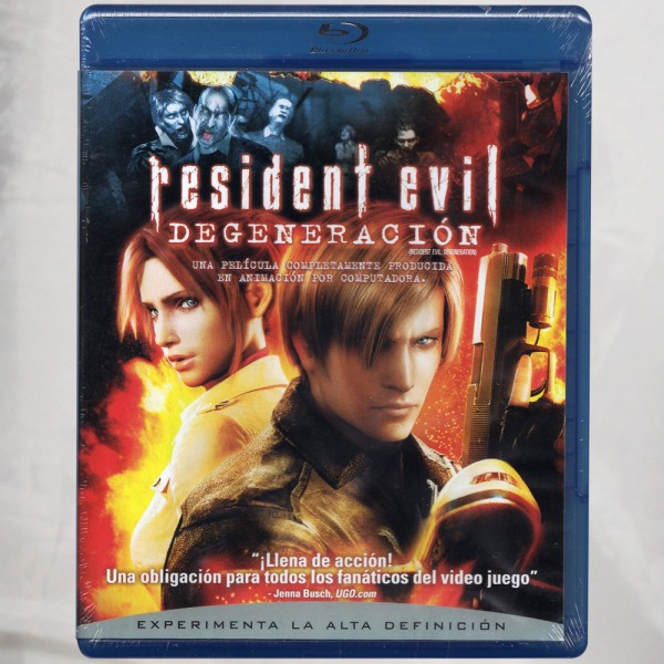 Resident Evil Degeneracion Blu-ray Región A, B,c