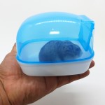 Bañera Azul para Hamster Enano, Ruso
